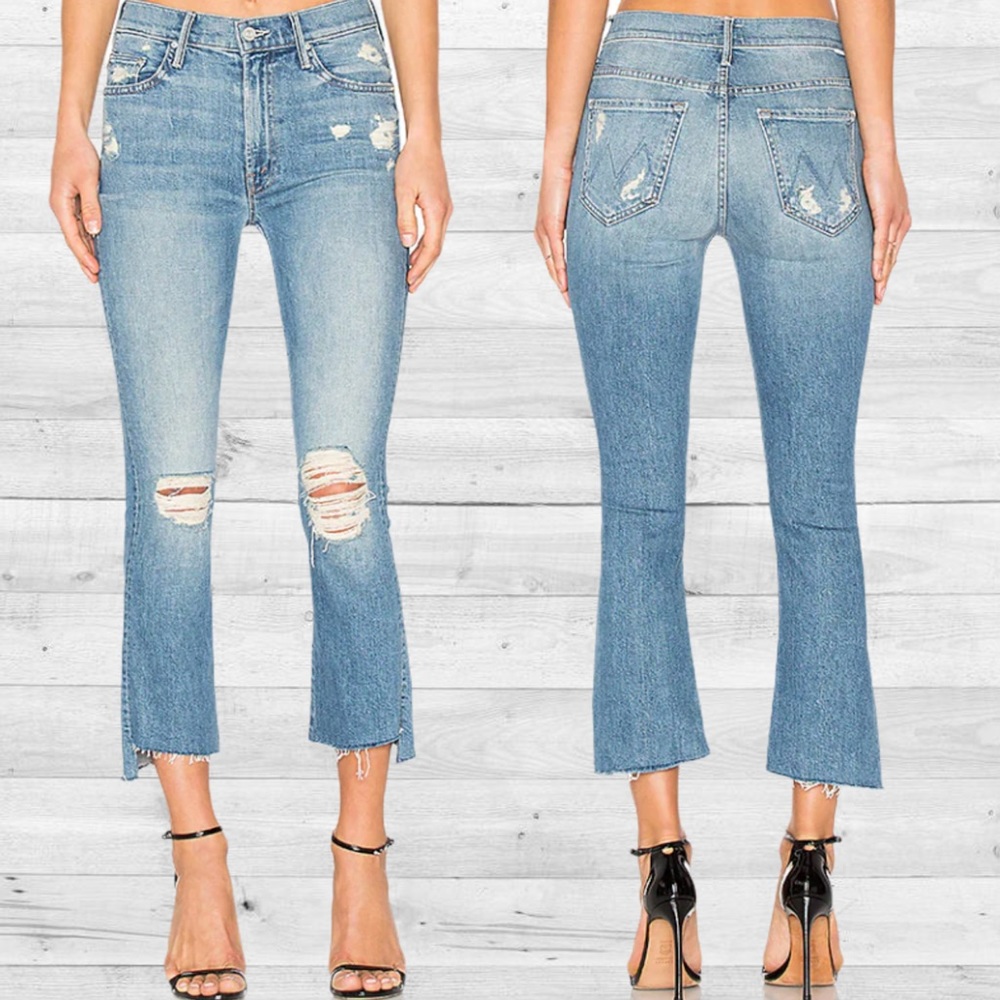 MOTHER Insider Crop Step Fray Hijacking The runway